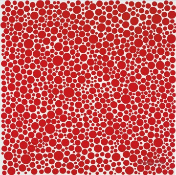 日本 Painting - Red Dots 草間彌生 日本語